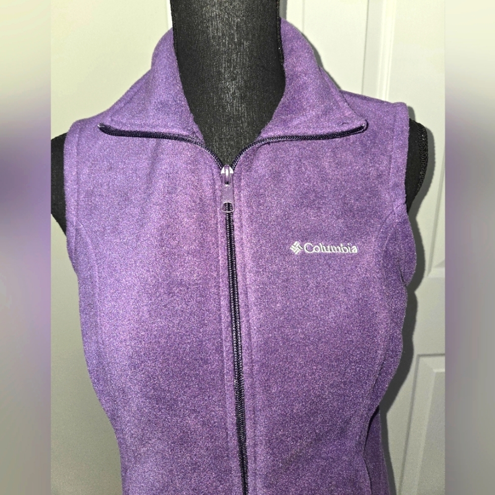 Columbia Women's Purple Fleece Vest - Picture 2 of 10